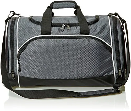 Amazonbasics Sports Duffel - Small, Graphite