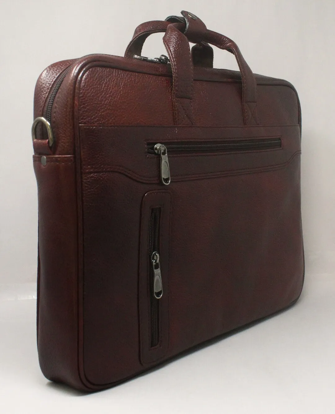 Ambitie Rank Genuine Leather Brown Laptop Bag