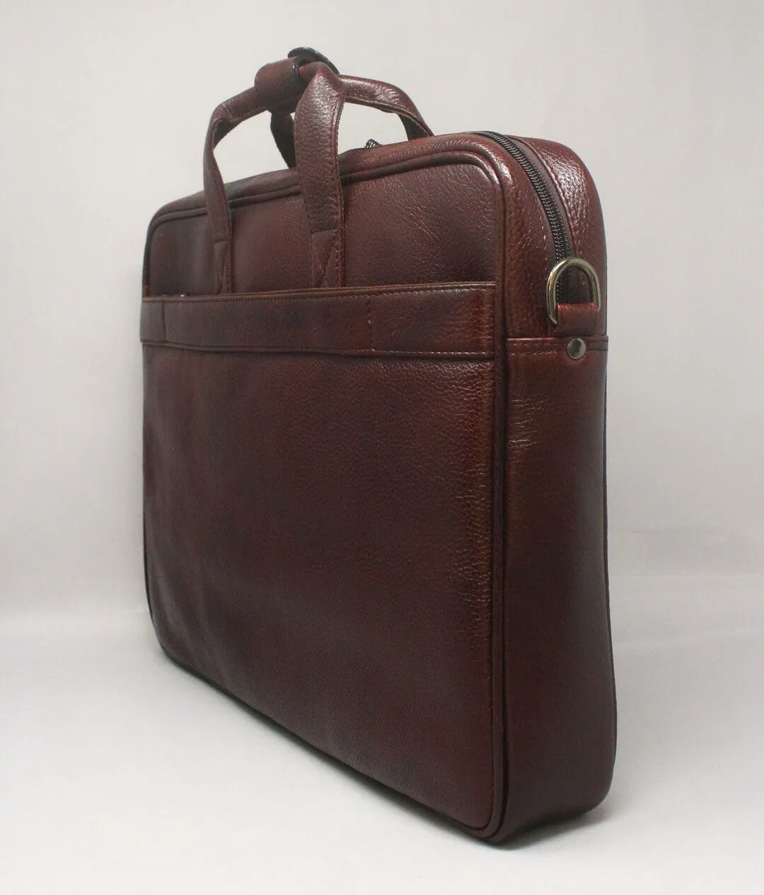 Ambitie Rank Genuine Leather Brown Laptop Bag