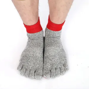 Anti-Cut Split Toe Socks - 5-Level Cut Resistant, Non-Slip, Wear-Resistant for Outdoor Camping, Beach, Hiking