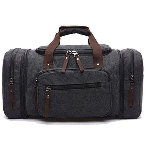 Berchirly Duffel Canvas Oversized Travel Tote Luggage Bag