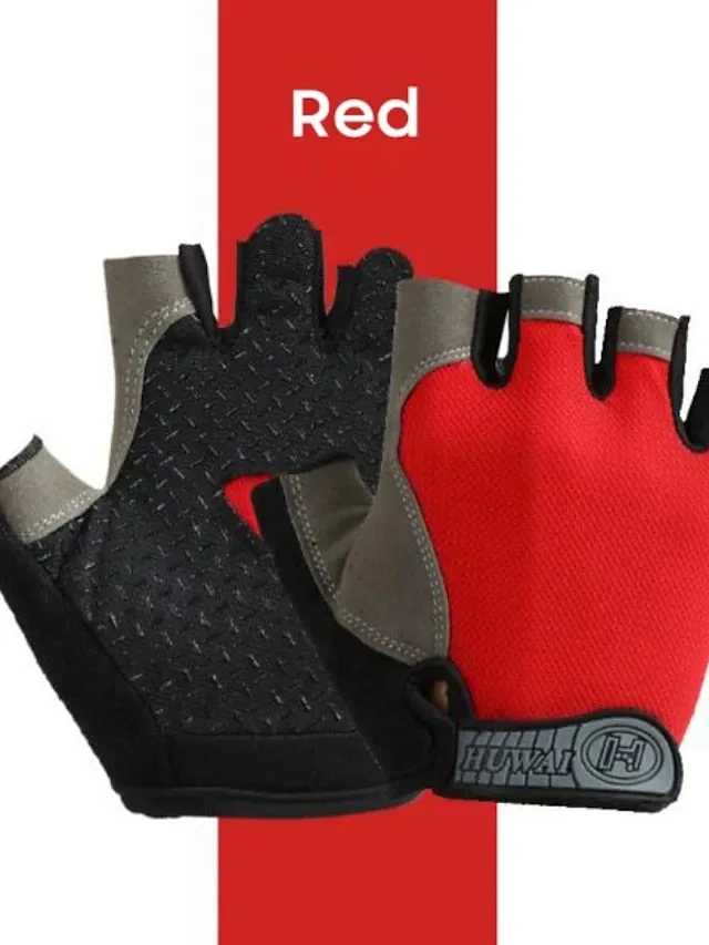 Biking Gloves Fingerless Gloves Half Finger Anti-Slip Gel Pad Wearable Protective Sports Gloves Road Cycling Camping / Hiking Motorcycle Light Blue Pink Black orange for Adults