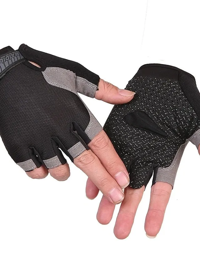 Biking Gloves Fingerless Gloves Half Finger Anti-Slip Gel Pad Wearable Protective Sports Gloves Road Cycling Camping / Hiking Motorcycle Light Blue Pink Black orange for Adults