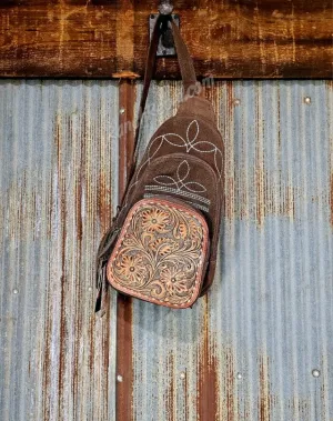 Boot Stitch Backpack in Chocolate #5585