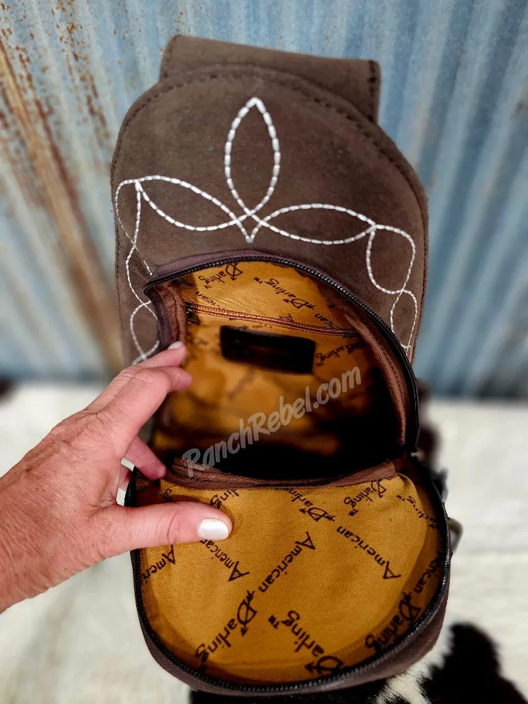 Boot Stitch Backpack in Chocolate #5585