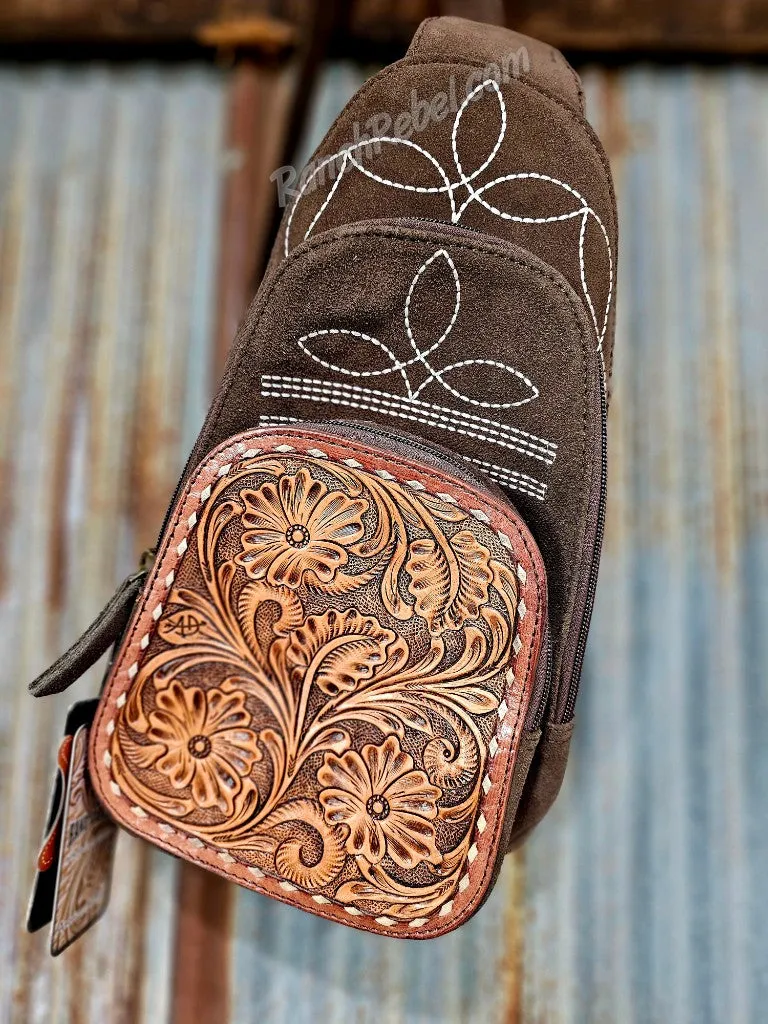 Boot Stitch Backpack in Chocolate #5585