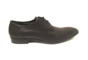 Brando 2216 Black Antic Leather 2 Eyelet Dress Shoe Made In Turkey