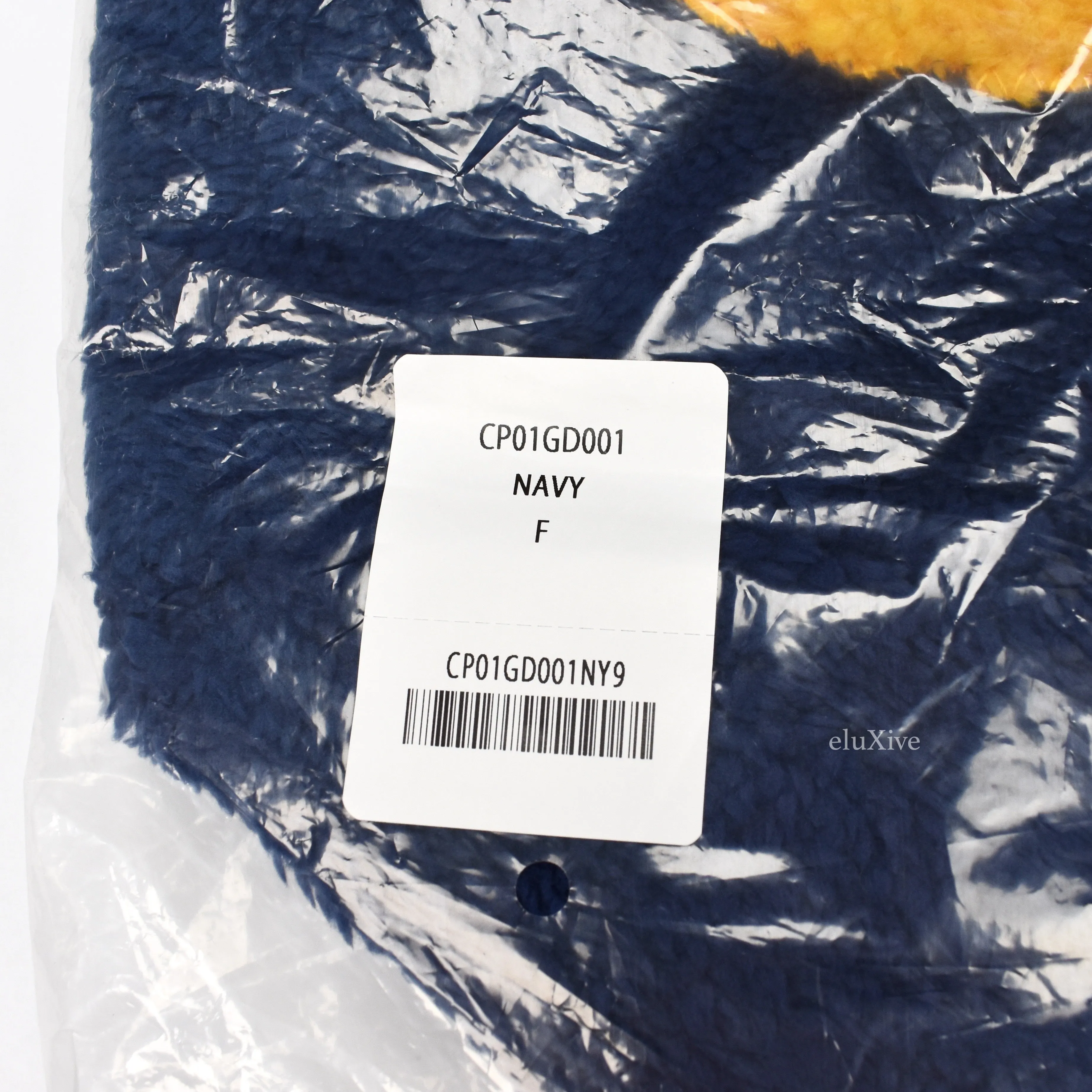 Cactus Plant Flea Market - Smiley Face Fur Tote Bag (Navy)