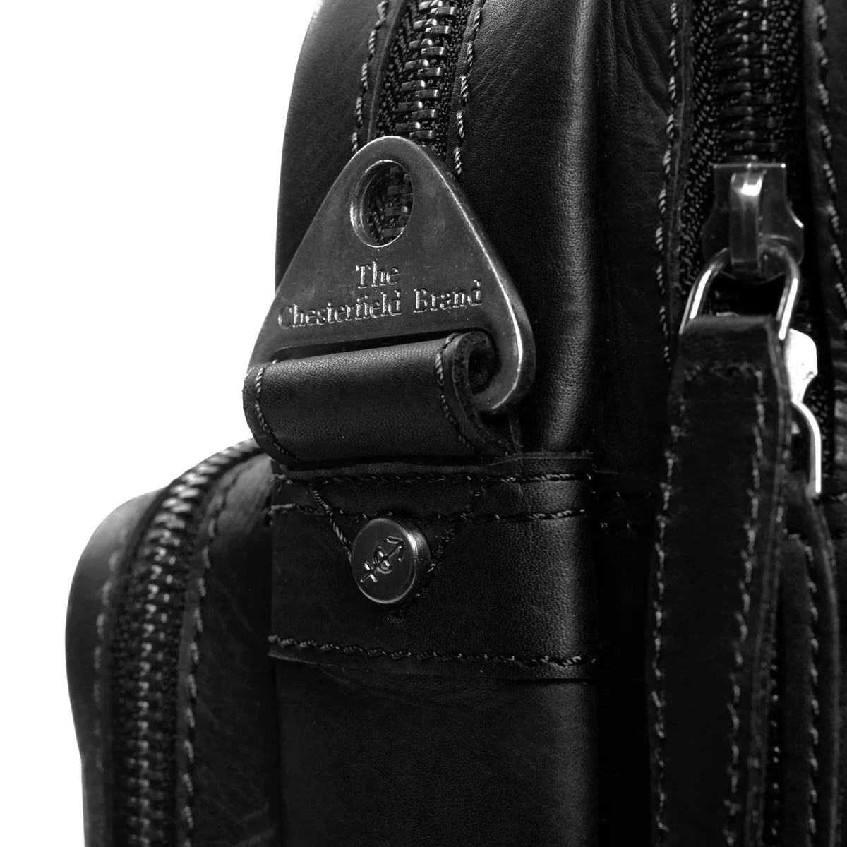 Chesterfield Jackson Leather Laptop Bag | Black