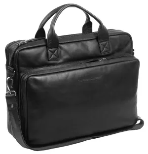 Chesterfield Jackson Leather Laptop Bag | Black