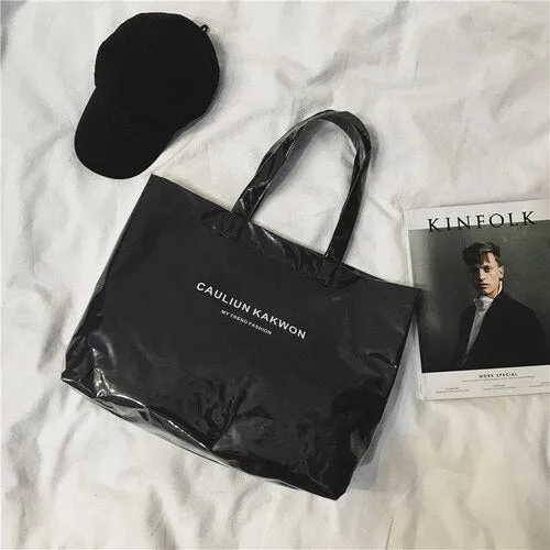 Christmas Gift Large-capacity Transparent Jelly Bag 2021 New Trendy PVC Beach Tote Bag Travel Portable Shoulder Bag Women Handbags Casual Tote