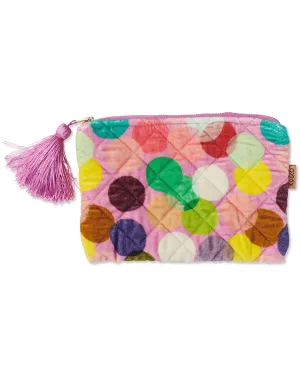 Confetti Pink Velvet Cosmetics Purse