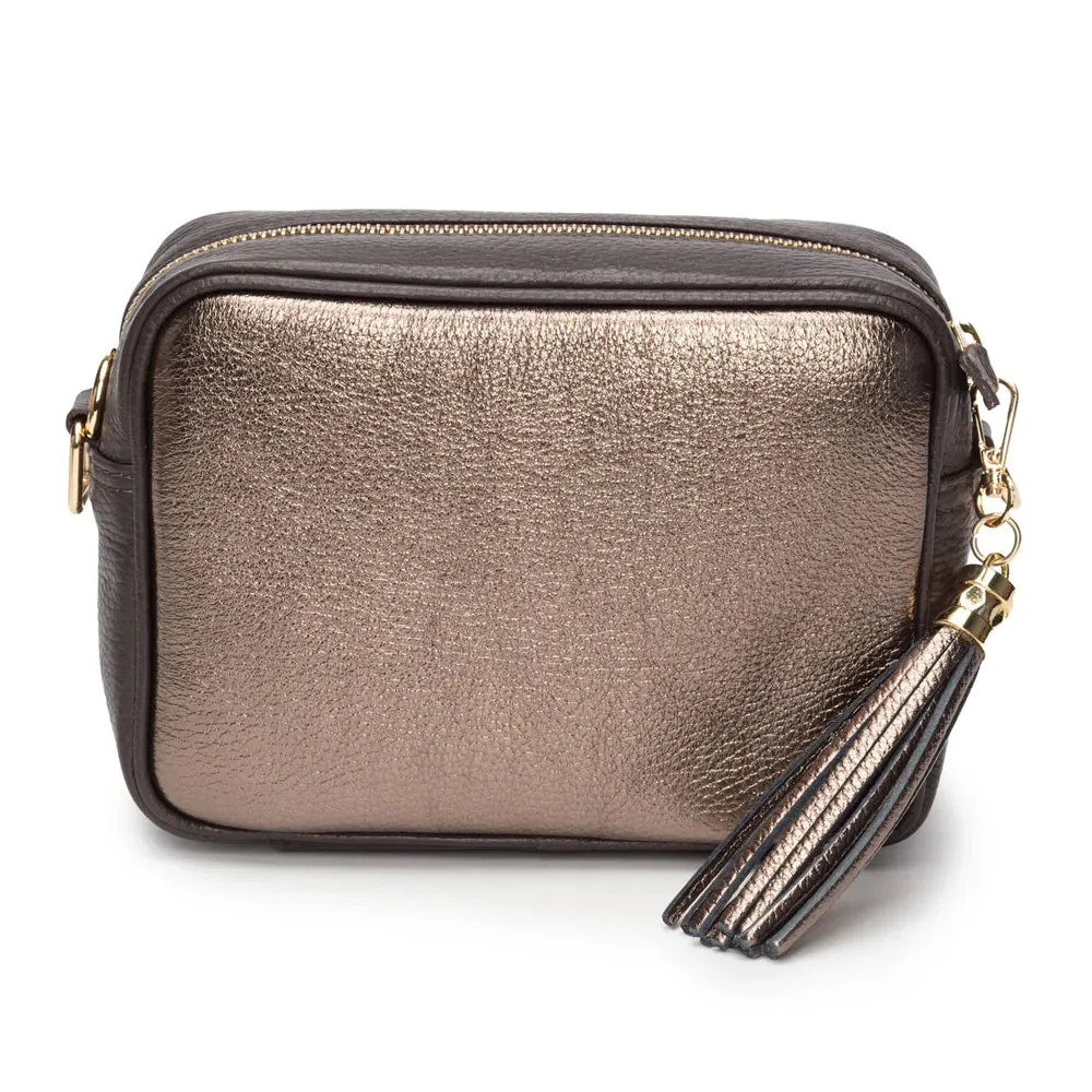 Crossbody Bag in Metallic Blend Bronze