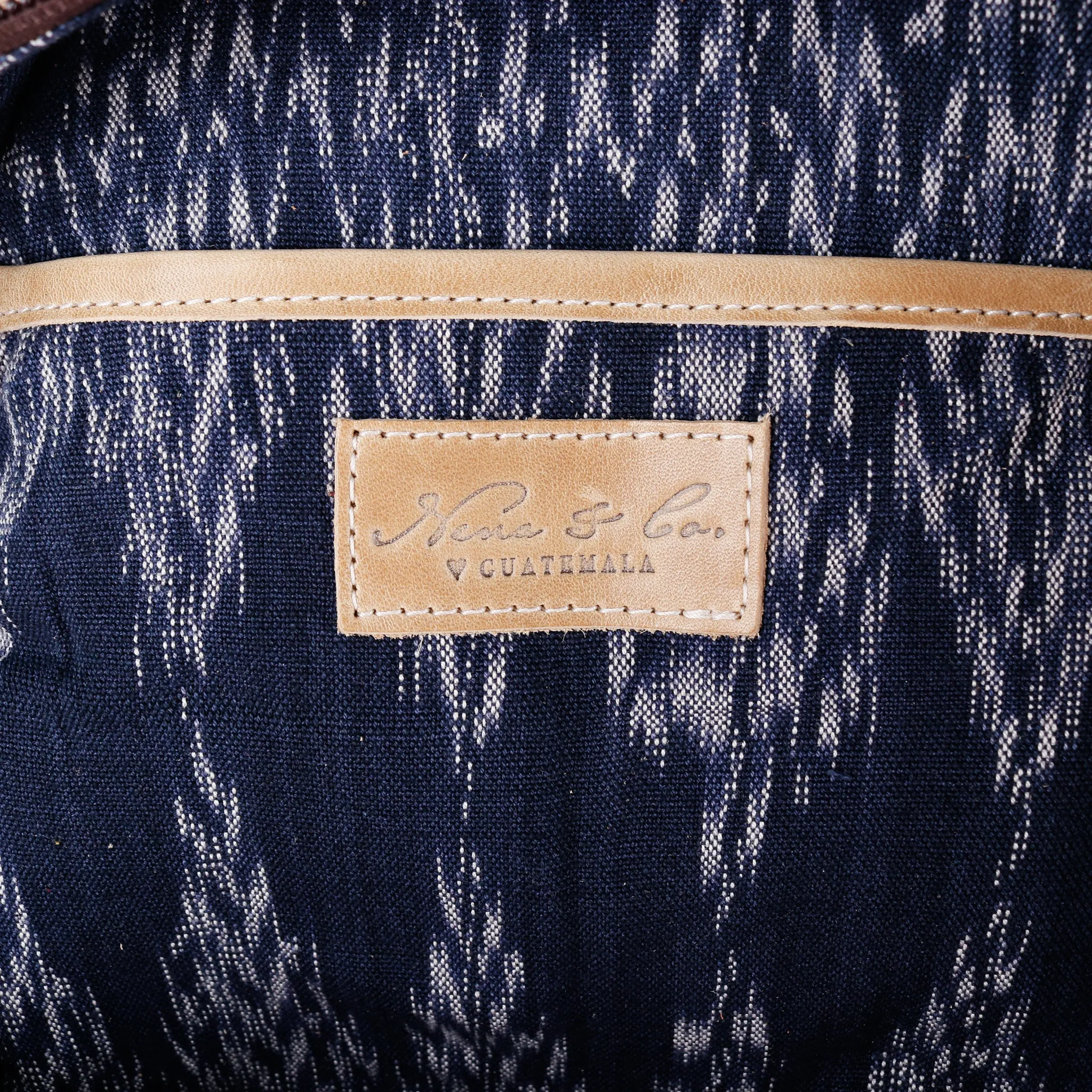 CROSSBODY SLING 2.0 - LARGE - OOAK HUIPIL - CAMEL - NO. 13045
