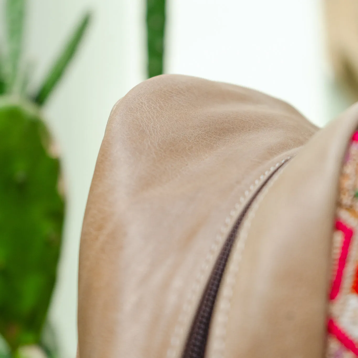 CROSSBODY SLING 2.0 - LARGE - OOAK HUIPIL - CAMEL - NO. 13045