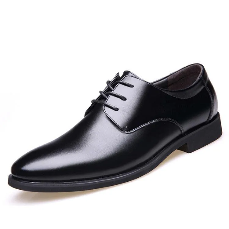 Daily pointed formal leather shoes