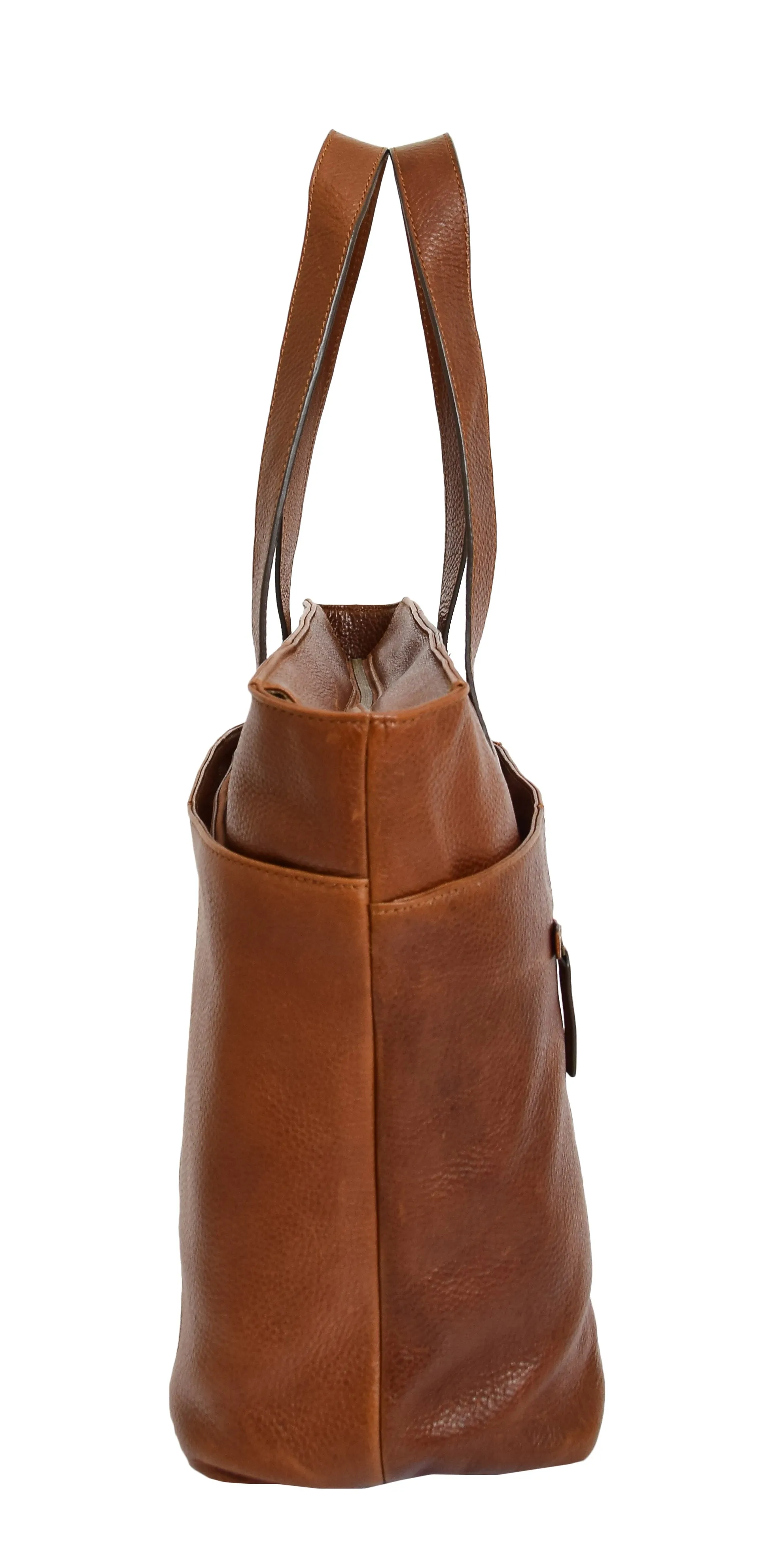 DR288 Women’s Genuine Brown Leather Shoulder Bag