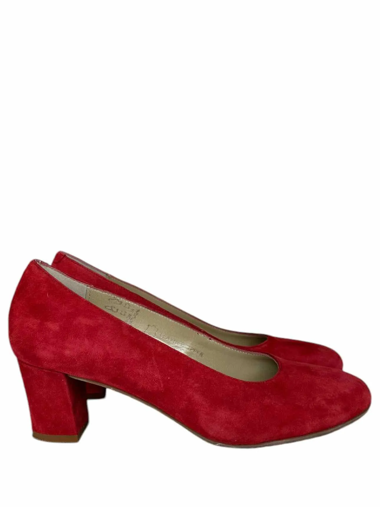 Eric Michael Red Suede ABBY Pumps Size 40
