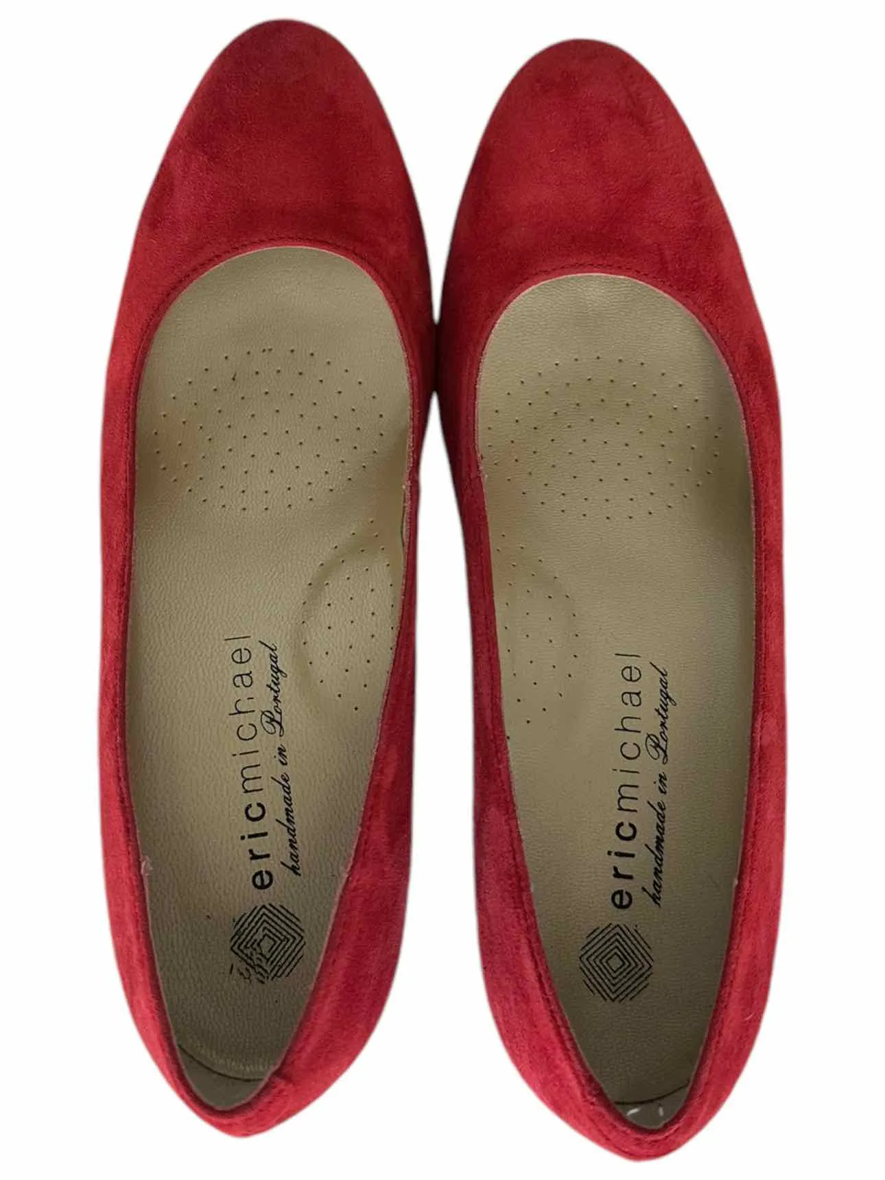 Eric Michael Red Suede ABBY Pumps Size 40