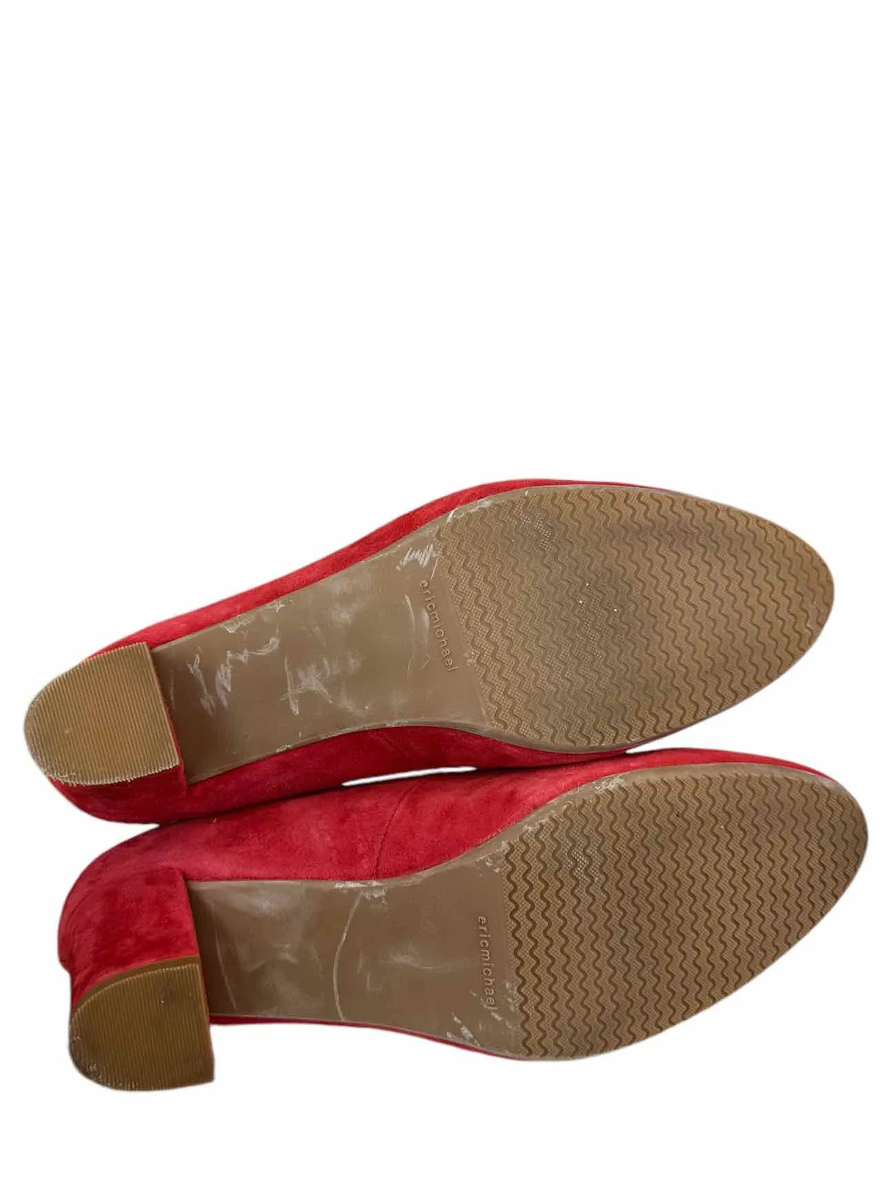 Eric Michael Red Suede ABBY Pumps Size 40