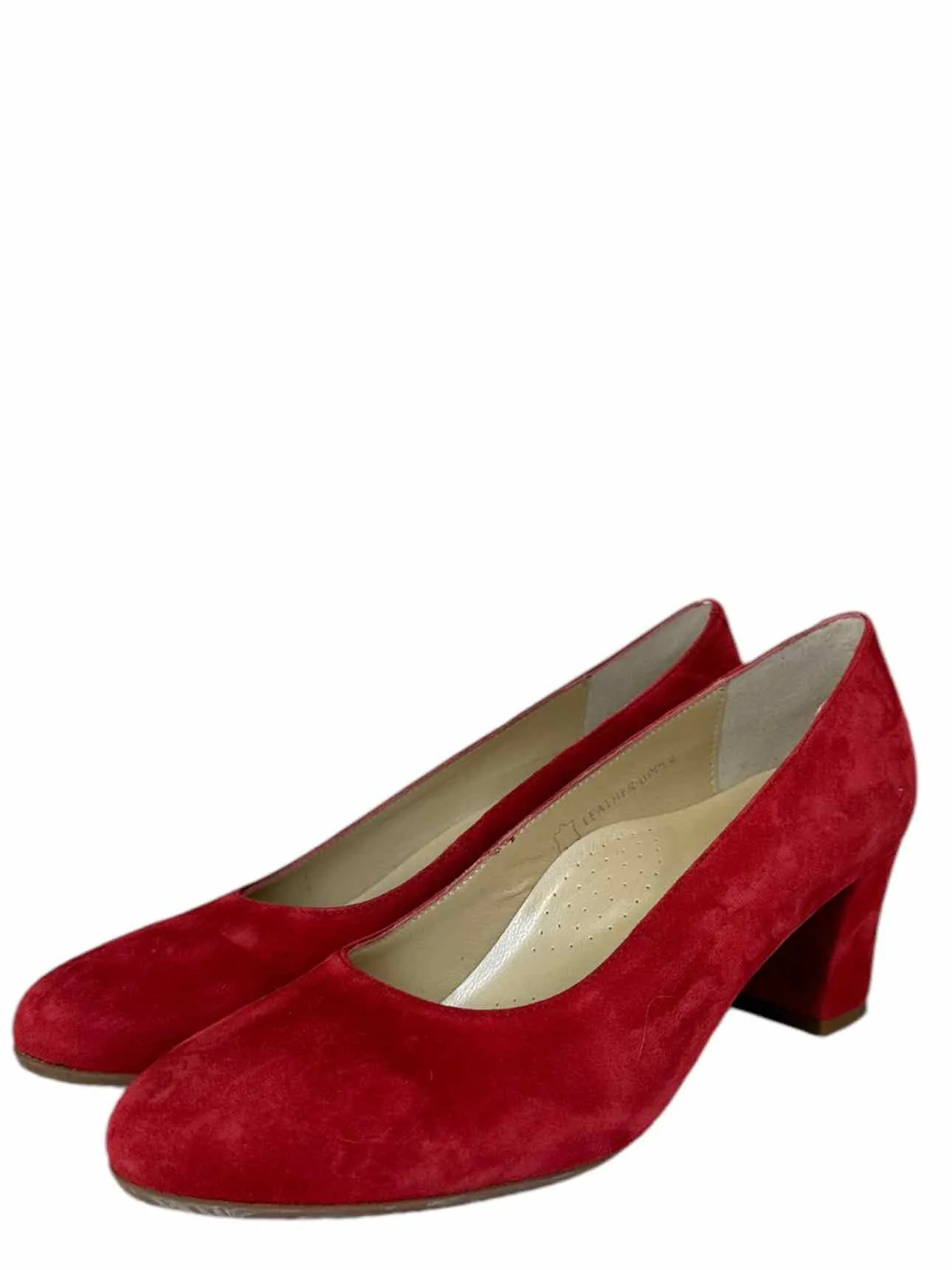 Eric Michael Red Suede ABBY Pumps Size 40