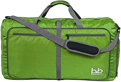 Extra Large Duffle Bag with Pockets - Travel Duffel Bag for Women and Men (Dark Green)