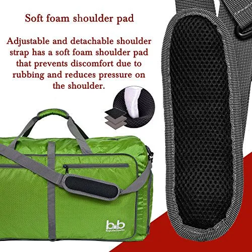 Extra Large Duffle Bag with Pockets - Travel Duffel Bag for Women and Men (Dark Green)