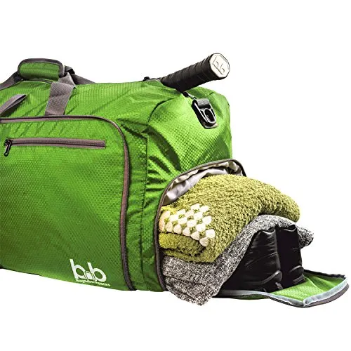 Extra Large Duffle Bag with Pockets - Travel Duffel Bag for Women and Men (Dark Green)