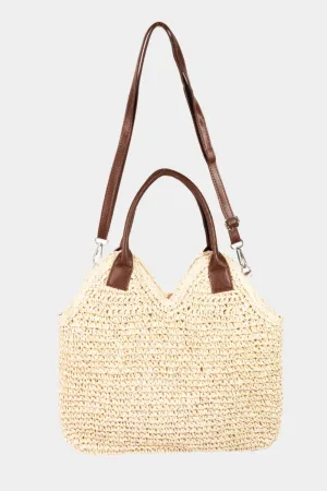 Fame Straw Braided | Shoulder Bag | Rubies   Lace