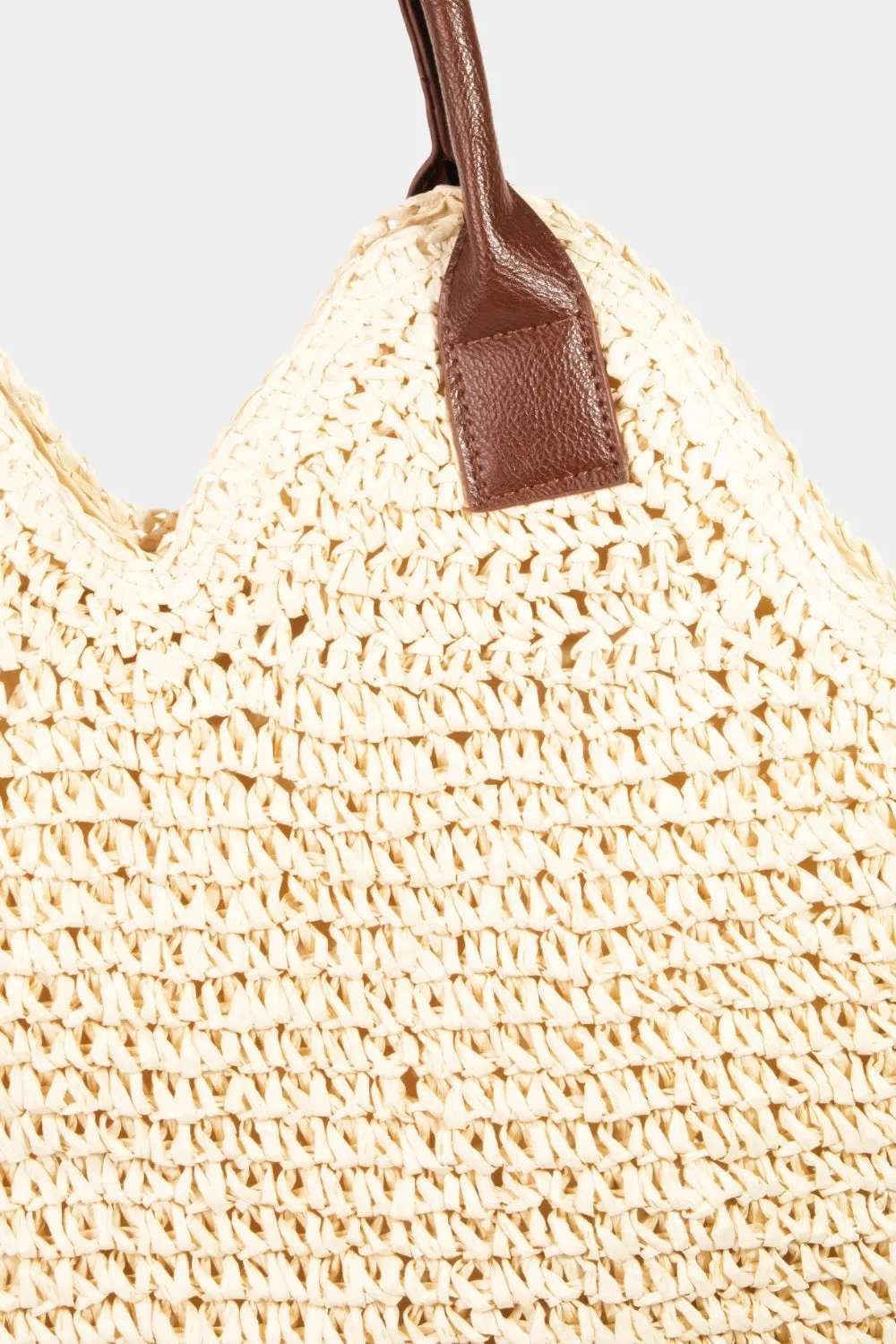 Fame Straw Braided | Shoulder Bag | Rubies   Lace