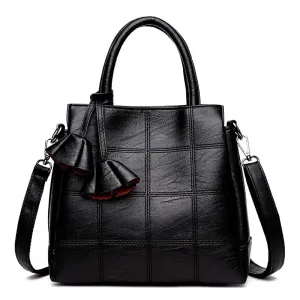 Faux Leather Crossbody Handbag