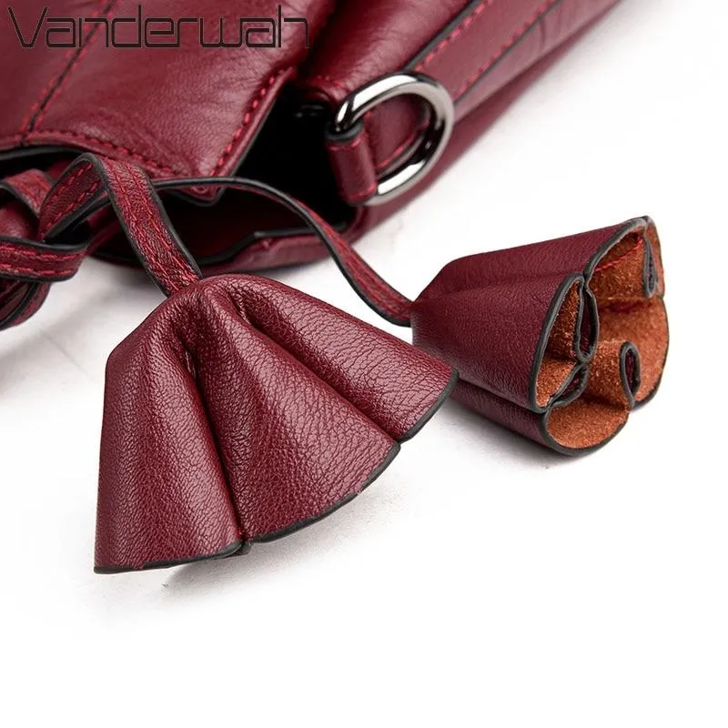 Faux Leather Crossbody Handbag