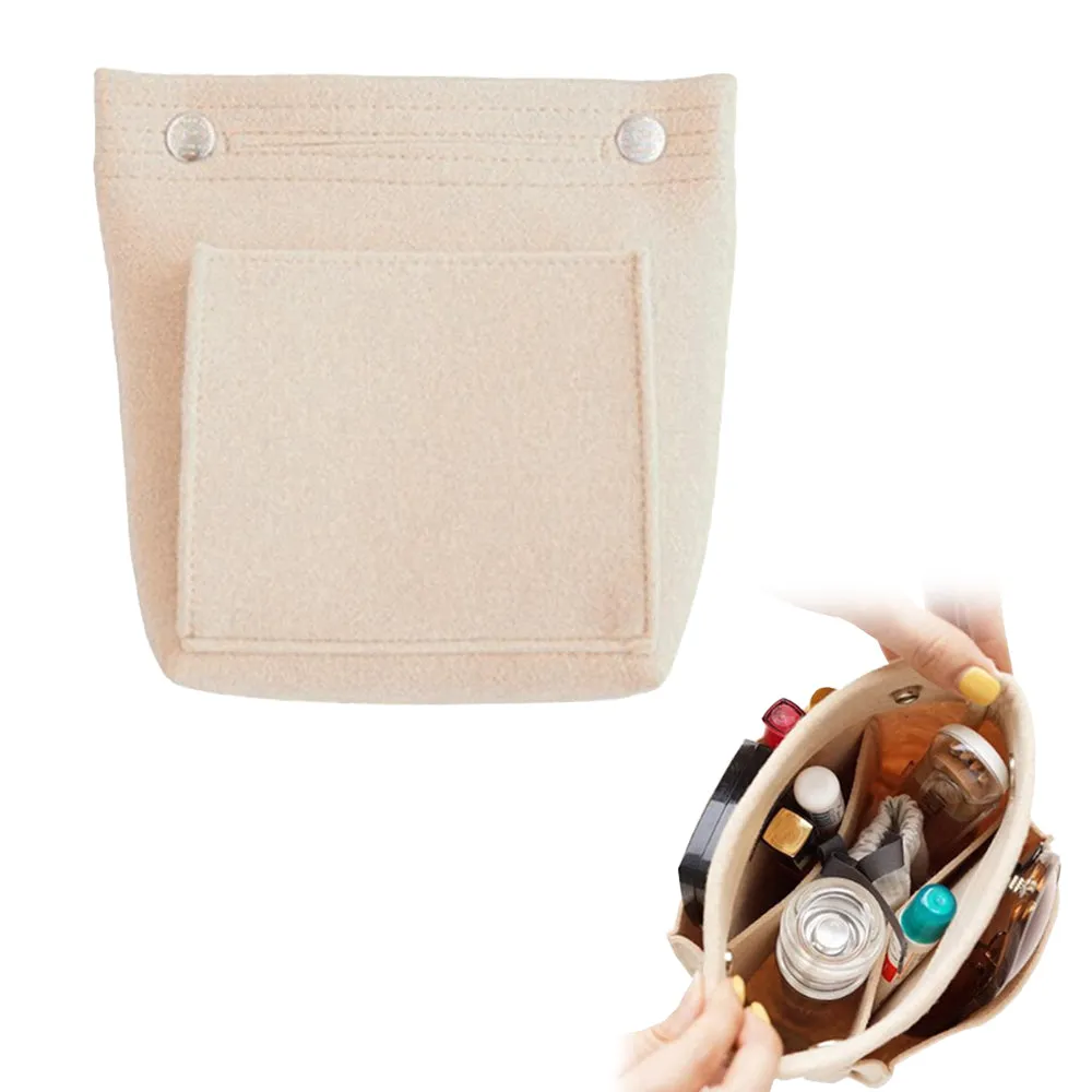 Felt Bag Organizer Handbag Insert Liner Tote Bag Beige