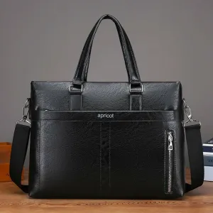 Genuine Leather Laptop Bags For Men & Women (Black)
