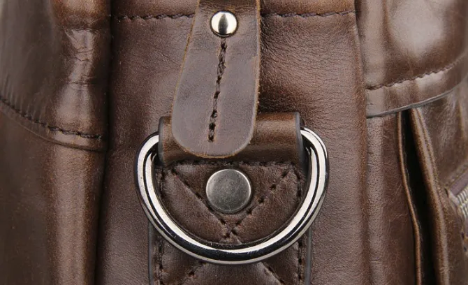 Genuine Leather Men's Shoulder Crossbody Bag