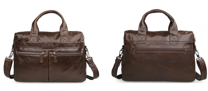 Genuine Leather Men's Shoulder Crossbody Bag
