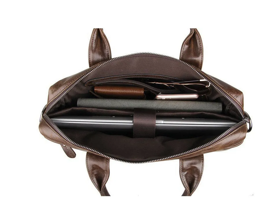 Genuine Leather Men's Shoulder Crossbody Bag