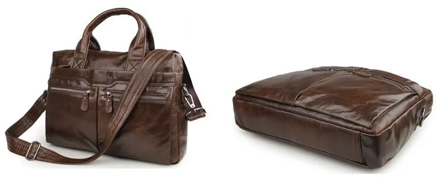 Genuine Leather Men's Shoulder Crossbody Bag