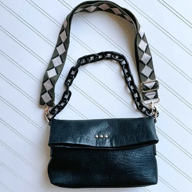 Gwen Fold-over Clutch Crossbody (2 Colors)