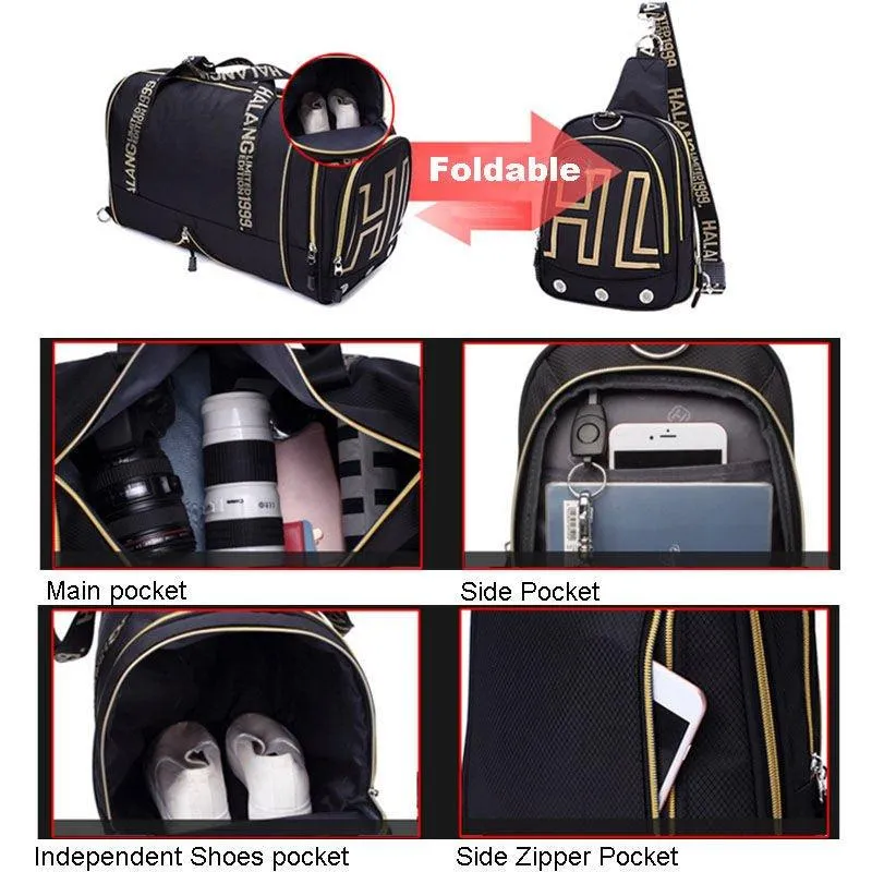 Gym Chest Bag Waterproof Duffel Bag Set Men