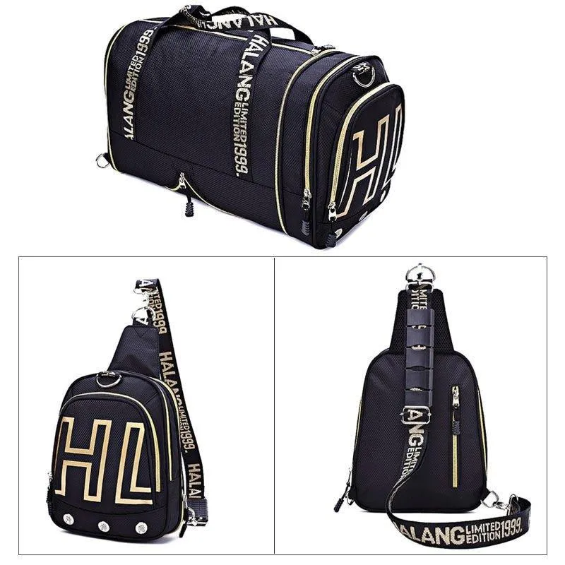 Gym Chest Bag Waterproof Duffel Bag Set Men