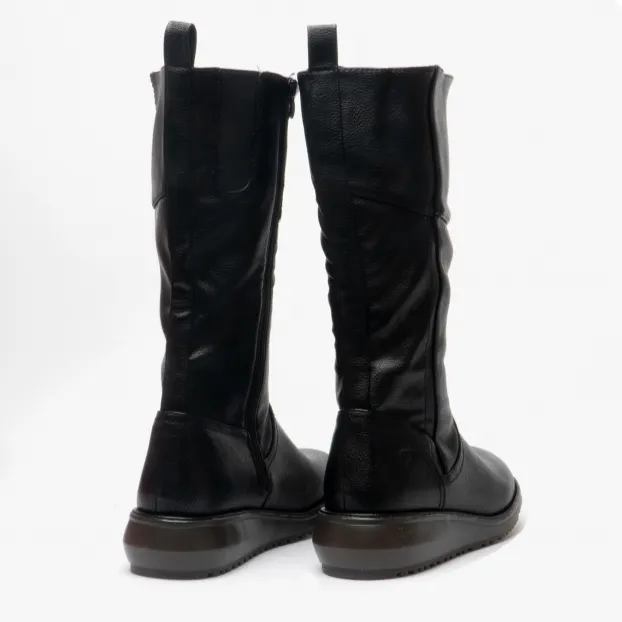 Heavenly Feet MID CALF BOOT Robyn BLACK Vegan Friendly