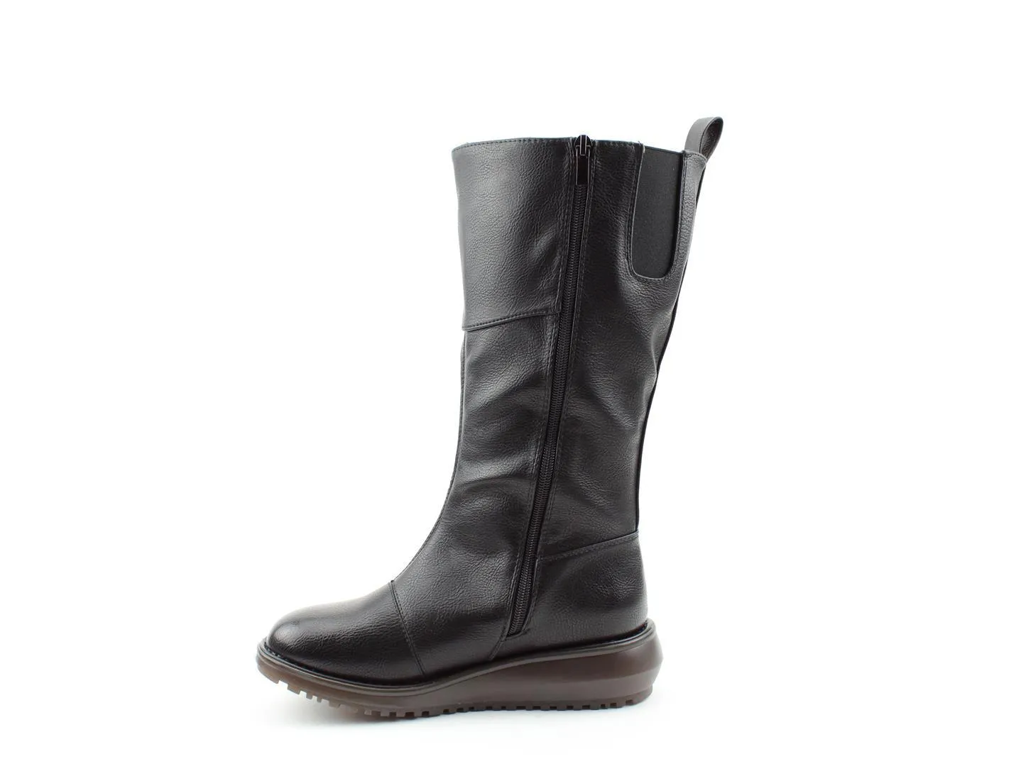 Heavenly Feet MID CALF BOOT Robyn BLACK Vegan Friendly
