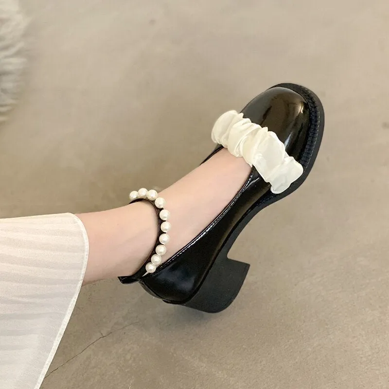 Joskaa Brand Women Mary Janes Lolita Shoes Hot Sale Pumps High Heels Chunky Sandals 2024 New Summer Party Ladies Shoes Oxford Zapatos