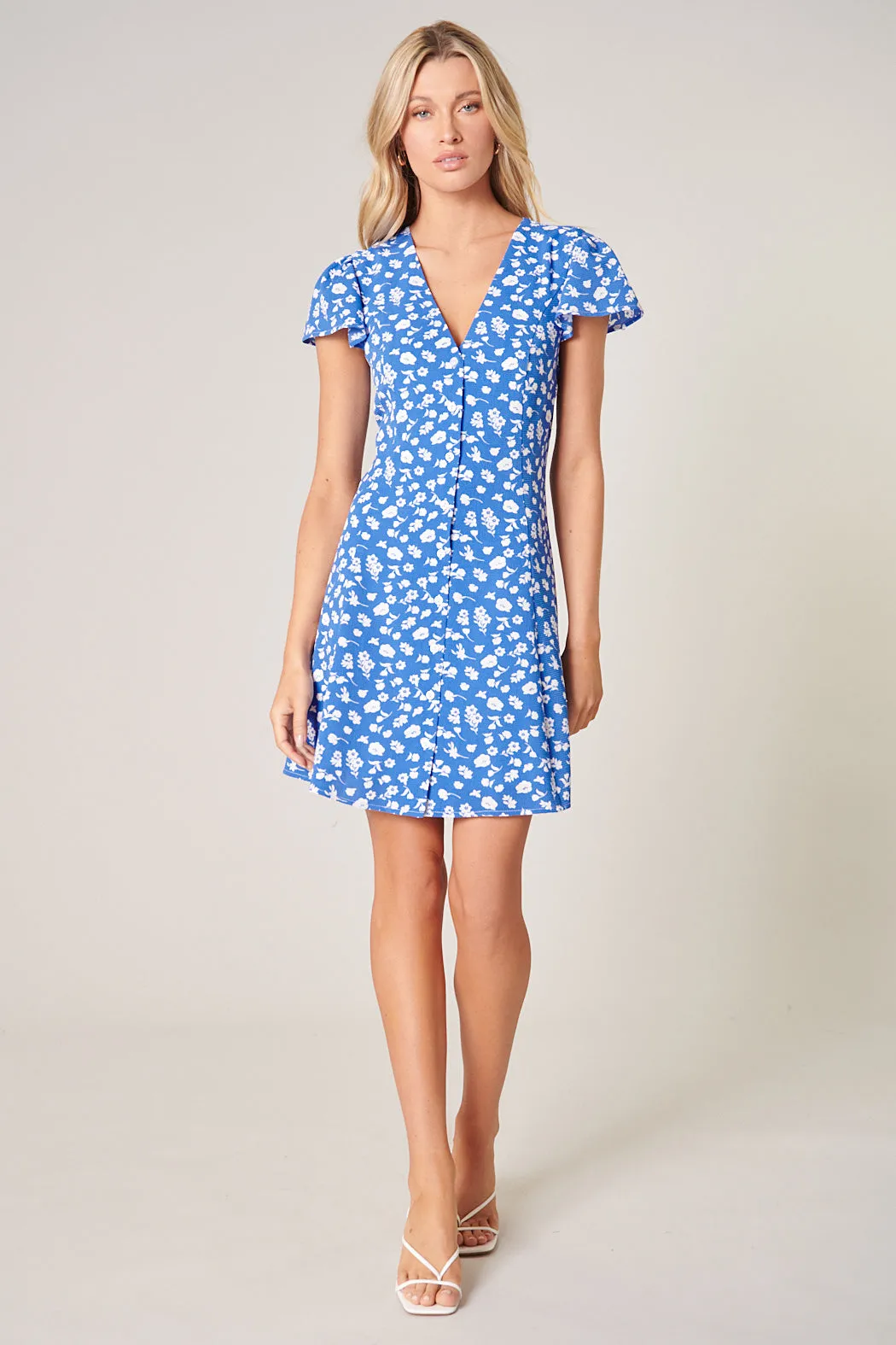 La Jolla Button Front Mini Dress