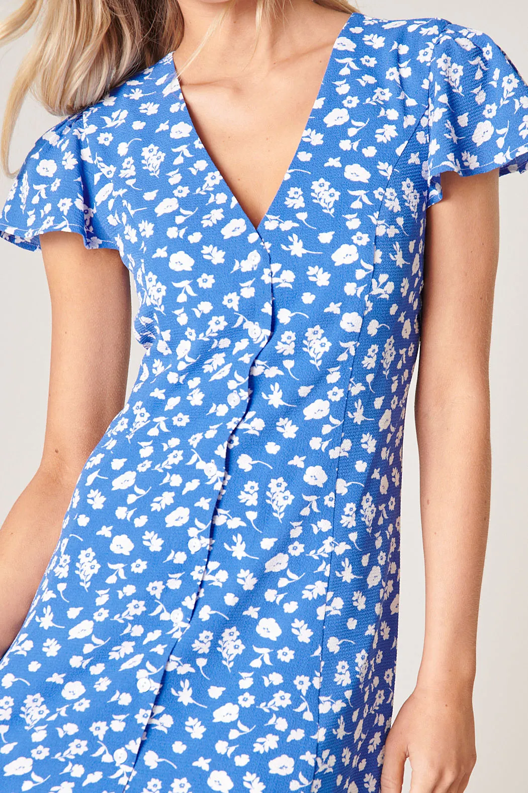 La Jolla Button Front Mini Dress
