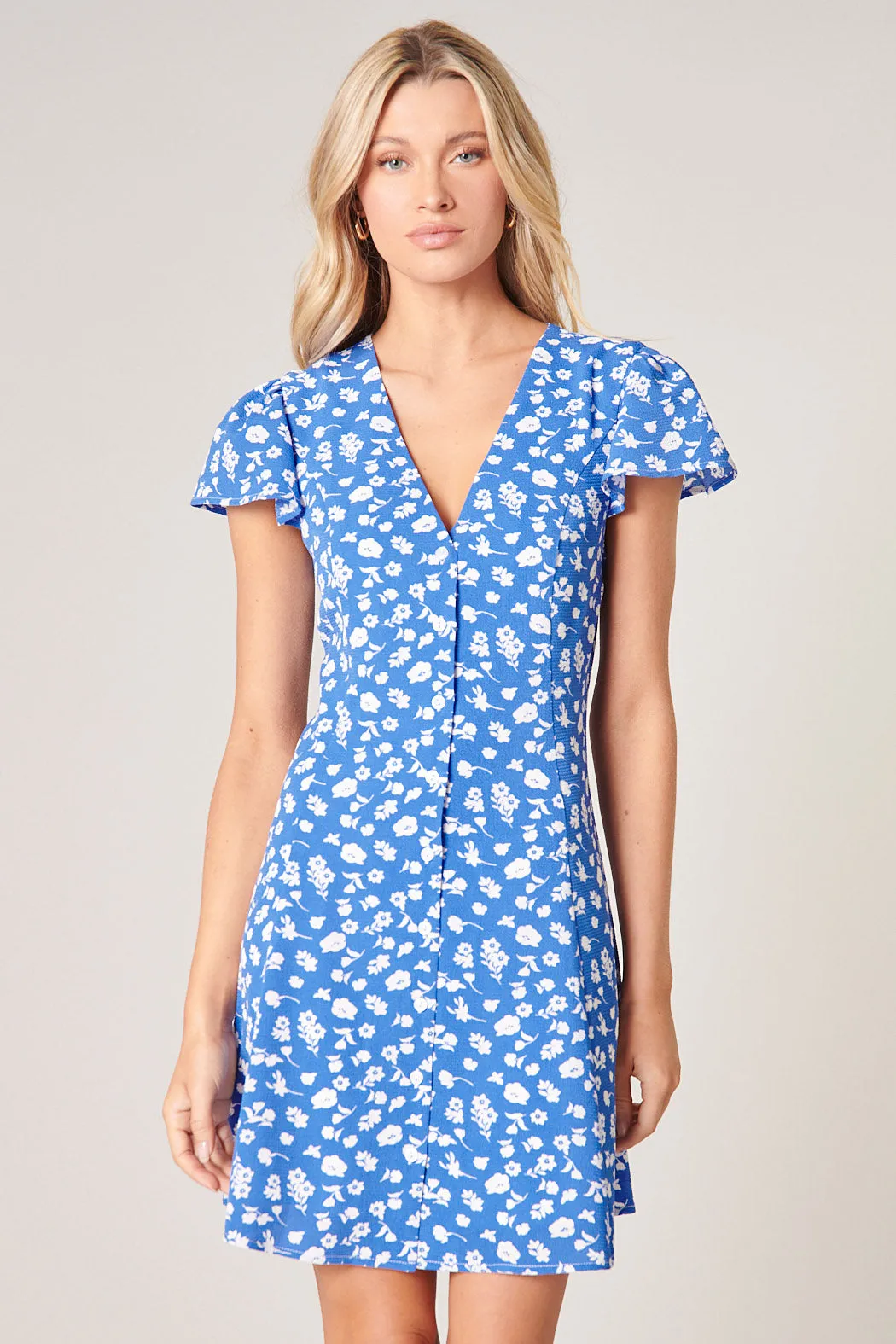 La Jolla Button Front Mini Dress