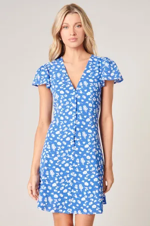 La Jolla Button Front Mini Dress