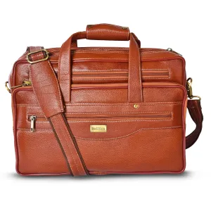 Leather Laptop Bag  998902 (Tan)
