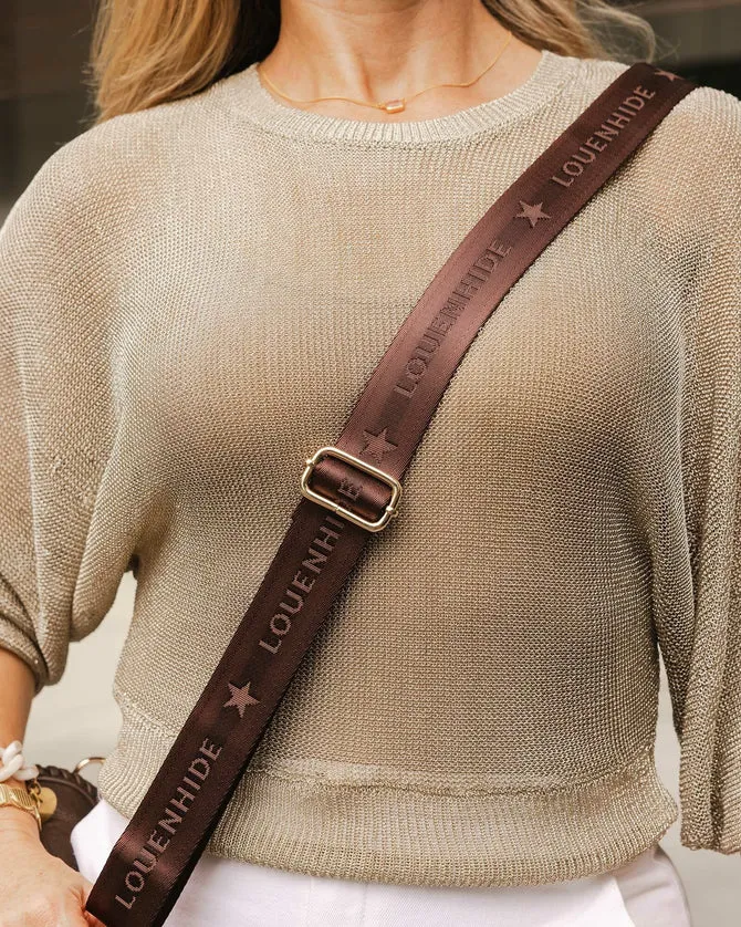 Logo Guitar Strap Choco